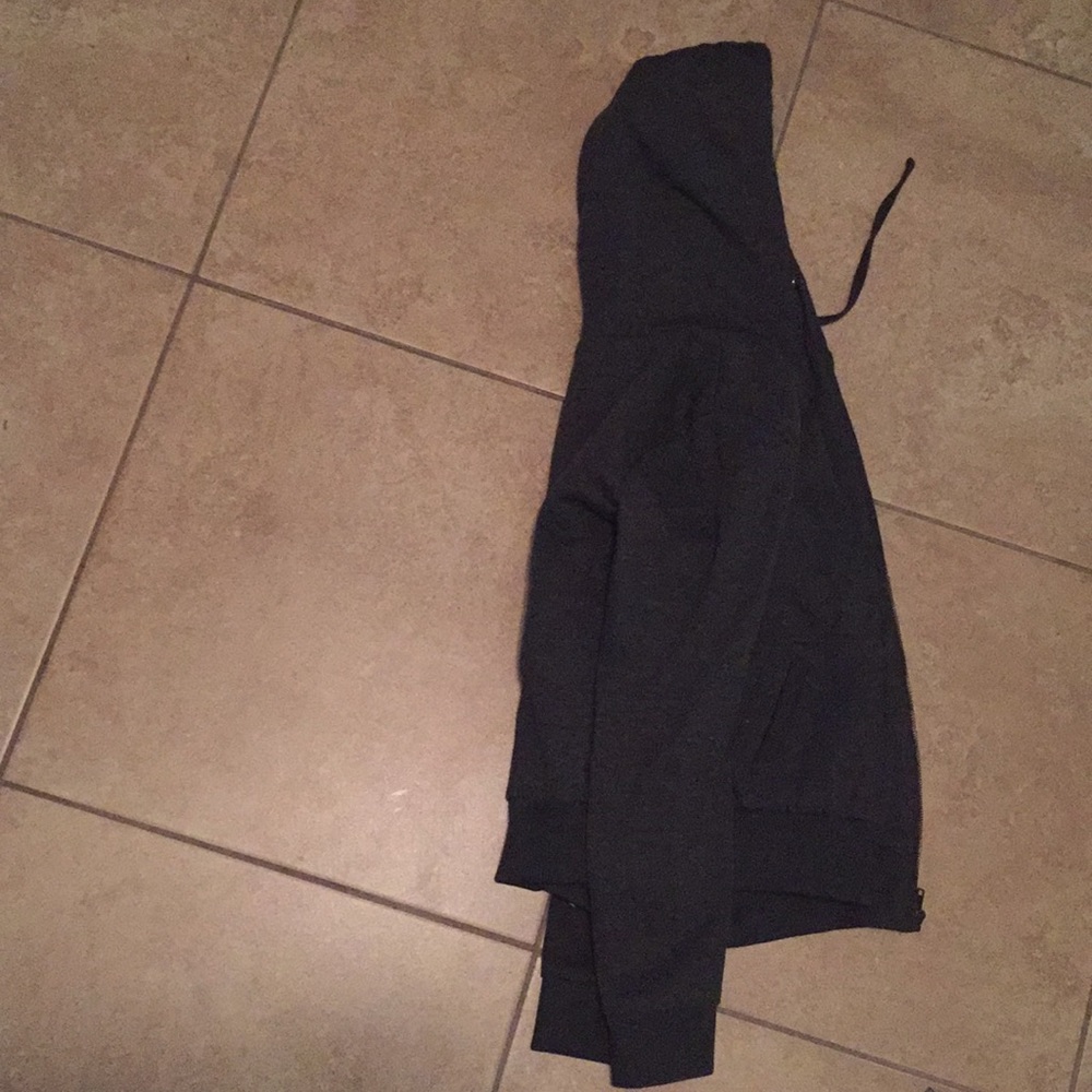 Grey Zip Up Hood